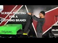 SCREEN PRINTING For A Clothing Brand!! | Home Based SCREEN PRINT Shop