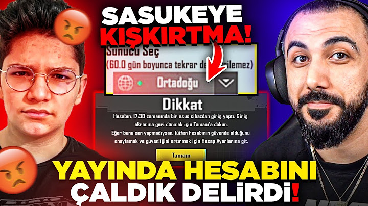 SASUKE'NİN YAYINDA HESABINI ÇALDIK!! ŞİFRESİNİ DEĞİŞTİRDİK (ÇILDIRTAN KIŞKIRTMA) | PUBG MOBILE