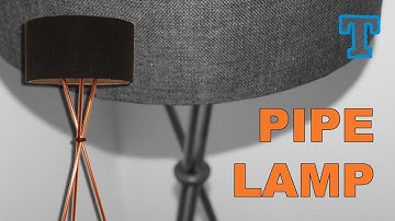 Homemade  | Modern Copper Pipe Floor Lamp