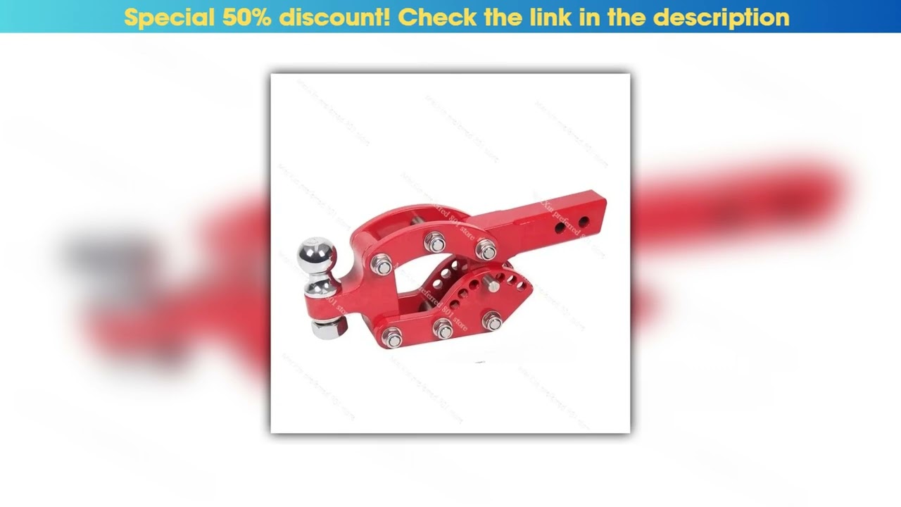 First Look Adjustable Stainless Steel Trailer Hitch Ball Mount New Exterior Accessories Towing Stai