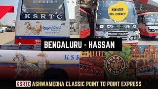 Ashwamedha classic bus journey from Bengaluru to Hassan #ksrtcbus #ashwamedha #busjourney #ksrtc