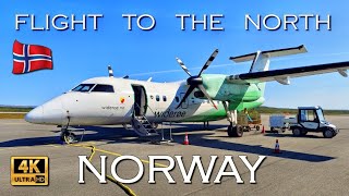 NORWAY - Flight to the north with Widerøe 4K UHD