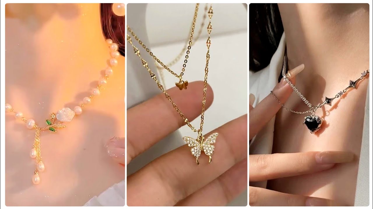 korean nacklace design for girls | stylish and beautiful nacklace 