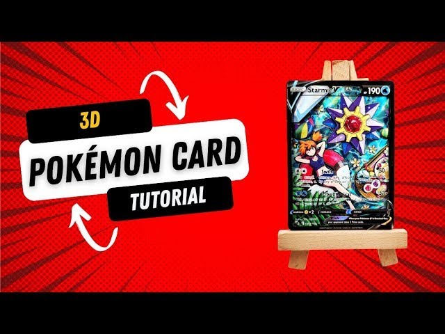 how to make 3d pokemon cards Piplup 098/094 Raw Card