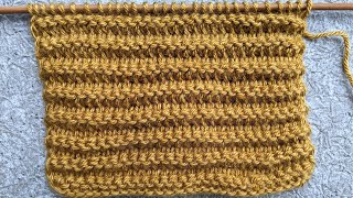 Knit Horizontal Rib Stitch by Crazy Hands Knitting & Crochet 480 views 3 months ago 6 minutes, 5 seconds