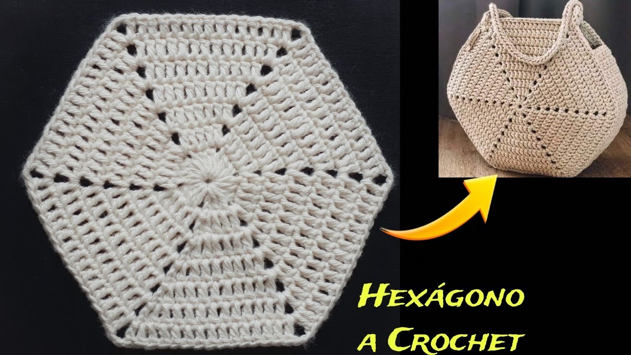 Cómo tejer Hexágono a Crochet/Granny Hexágono a Ganchillo/Hexágono a crochet paso a paso/Aula crochê