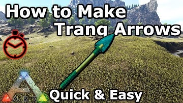 How to Make Tranq Arrows | Quick & Easy | Ark: Survival Evolved