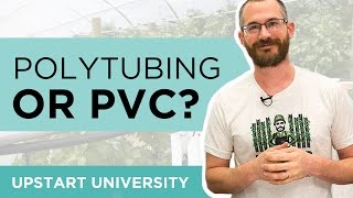 Why do we prefer poly tubing over PVC in aquaponics?