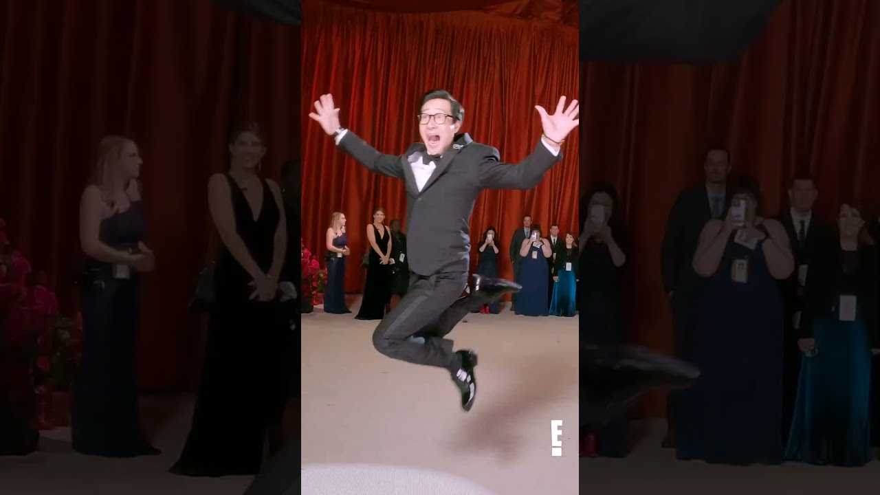 Ke Huy Quan Always Brings The Best Energy To Oscars Glambot AwardsSeason
