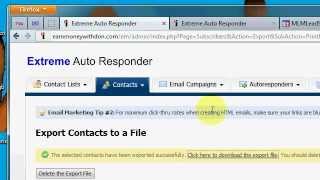Export Your Leads - Choose Date(s) - Via Extreme Autoresponder