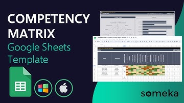 Competency Matrix Google Sheets Template | Skill Matrix Table