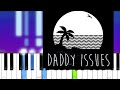 The Neighbourhood - Daddy Issues (Piano tutorial)