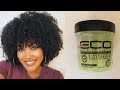 WASH and GO Demo | Eco Style Black Castor & Flaxseed Oil Gel | First Impression Thoughts