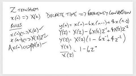 Z-Transform Walkthrough - Theory to Matlab - Quick Tutorial - Discrete time to Discrete Frequency