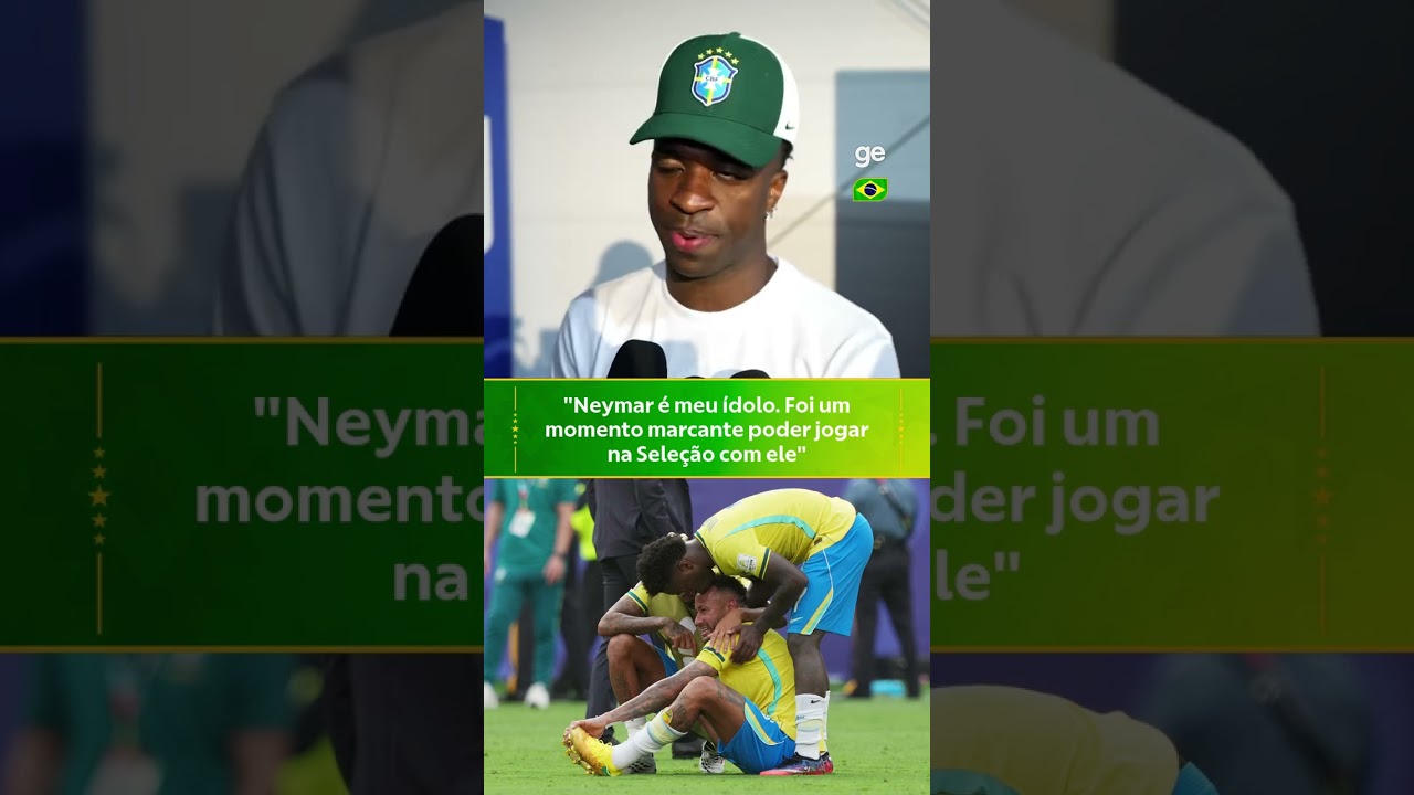 VINI JR: "NEYMAR É MEU ÍDOLO" | #shorts | Copa do Mundo 2026 | ge.globo