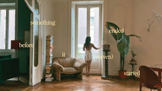 GRACE. - something ended before it (even) started (Official Lyric Video)