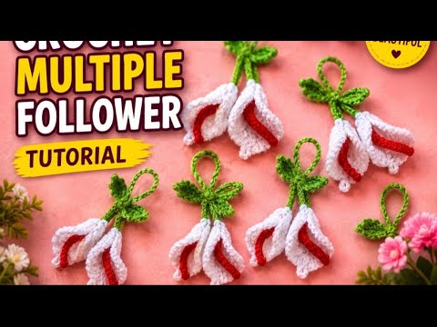 Crochet flower |Crochet Items |क्रोशियाडिजाइन  Crochet lily 