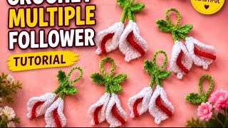 Crochet flower |Crochet Items |क्रोशियाडिजाइन Crochet lily