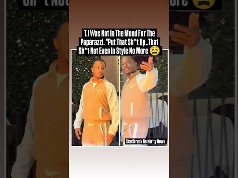 T.I Seen Visibly Annoyed with The Paparazzi “Man Put that Sh*t Down…That ain’t in style no more” 😫