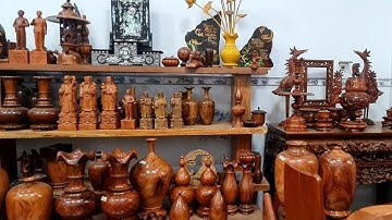 Live 22/11 Thợ gỗ làng nghề bán vài cặp lục bình, bàn ghế, tủ giường đồ mỹ nghệ làm thủ công cực đẹp