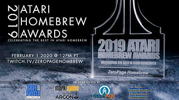 2019 Atari Homebrew Awards : Atari 2600, 8-Bit/5200, 7800 Homebrew