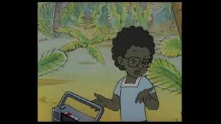 Clip of the soviet cartoon 'Three on the island', racist moment