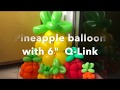 Step by step balloon tutorial: LOL Pineapple
