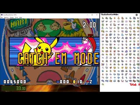 Speedrun Pokemon Pinball Ruby Sapphire catch 'em all 6:55:39