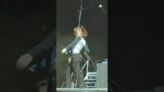 Paulina from @TheWarning ripping HURT at Aftershock festival