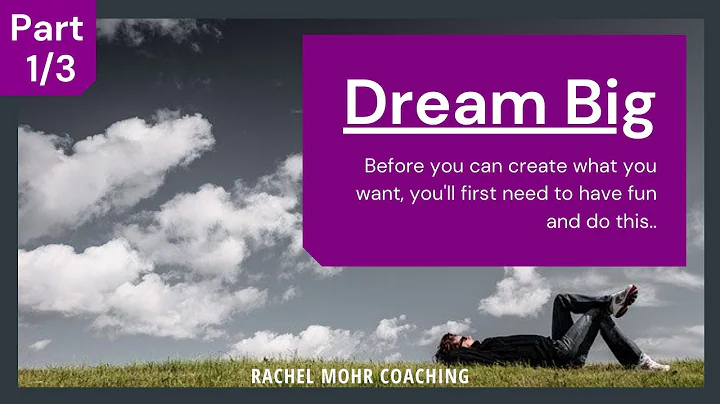 Step 1/3 Dream Big BEFORE Setting Your Goals