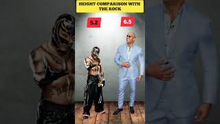 Height Comparison with The Rock #shorts