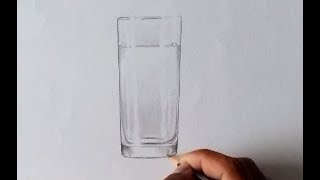 How to Draw a Glass of Water, Pencil Drawing by Swapan Debnath How to Draw a Glass of Water, Pencil Drawing by Swapan Debnath