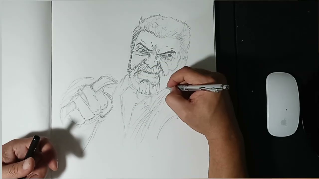 Drawing Old Man Logan - Speed run (pencils)