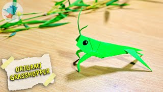 How to make paper grasshopper | Origami grasshopper easy