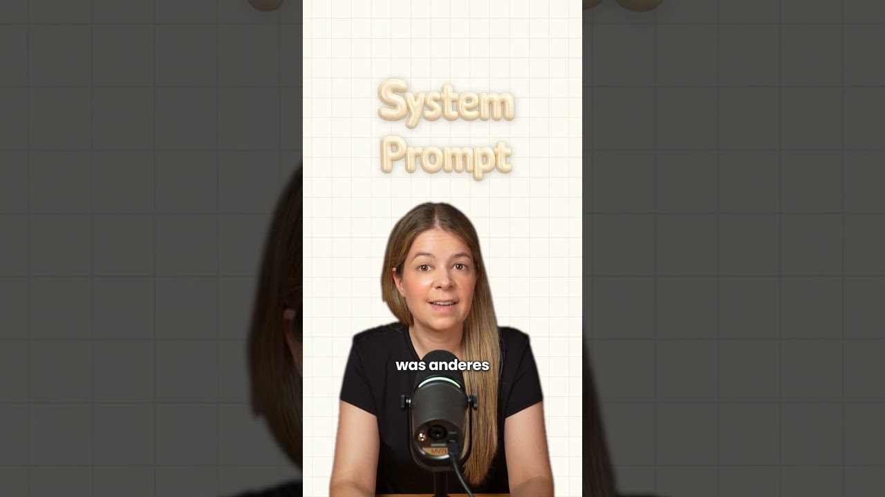 Was ist ein System Prompt? 🤔 KI einfach erklärt ✅ #künstlicheintelligenz
