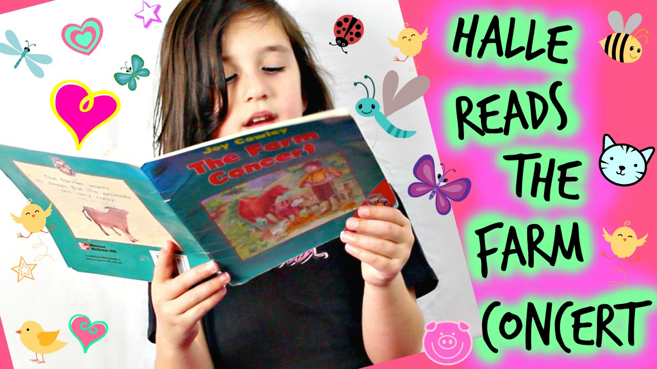 Halles reads The Farm concert by joy cowley prep reader book