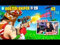 I spectated the BEST SNIPER in my custom scrims in Fortnite... (HE DOESN'T MISS!)