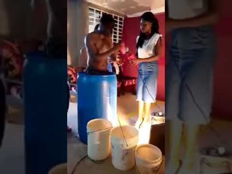 Pastor bathes in church, asks church members to drink his bath water and they did