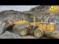 Big Komatsu WA600 Wheel Loader Working