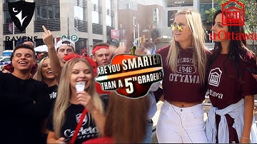 ARE YOU SMARTER THAN A 5TH GRADER | Carleton U VS UOttawa (PANDA GAME EDITION)