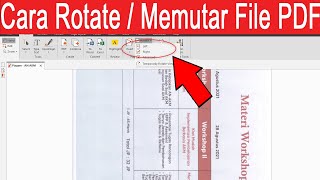 Cara Rotate atau Memutar File Pdf Permanen Offline