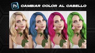 Photoshop Tutorial - Como cambiar color al Pelo en Photoshop screenshot 3