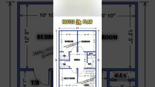 23'×36' House Plan / 3BHK Ghar Ka Naksha / 23'×36' Home Plan / #houseplan #youtubeshorts #viralvideo