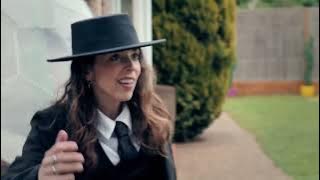 alex horne getting increasingly exasperated at bridget christie