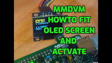 MMDVM-How I installed my OLED screen then enabled it in Pi- Star config.(I am learning )