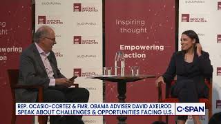 Rep AOC on "Emperor in with no clothes moment" for American Economy & Democracy.