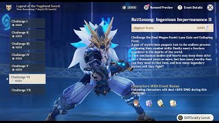 Legend of the Vagabond Sword: Day 6-Battlesong: Ingenious Impermanence 2 [Genshin Impact][1.6 Event]