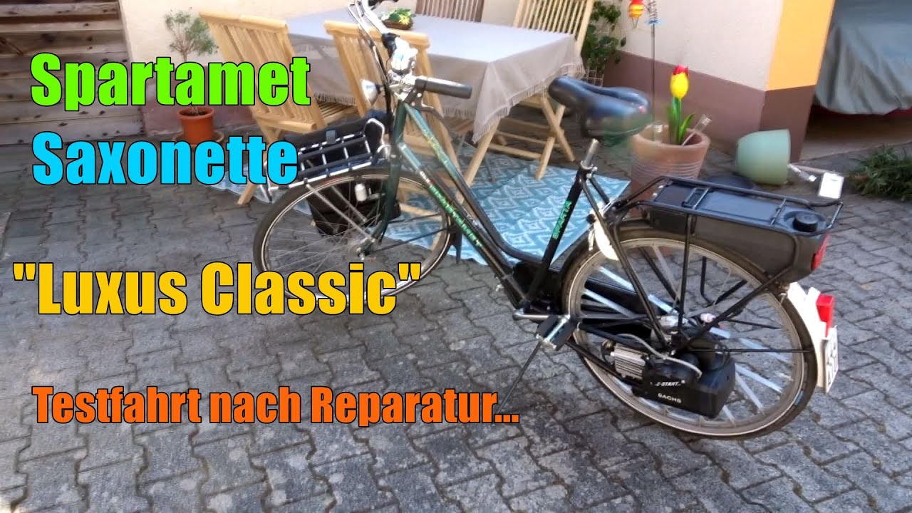 Spartamet Saxonette "Luxus Classic" Hand- und E-Starter ► Testfahrt nach Reparatur