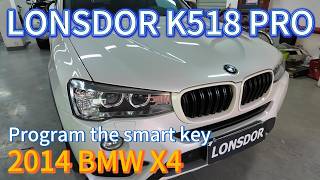 2014 Bmw X4 Add Smart Key Via K518Pro