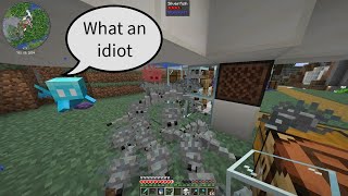 When your silverfish xp farm works too well